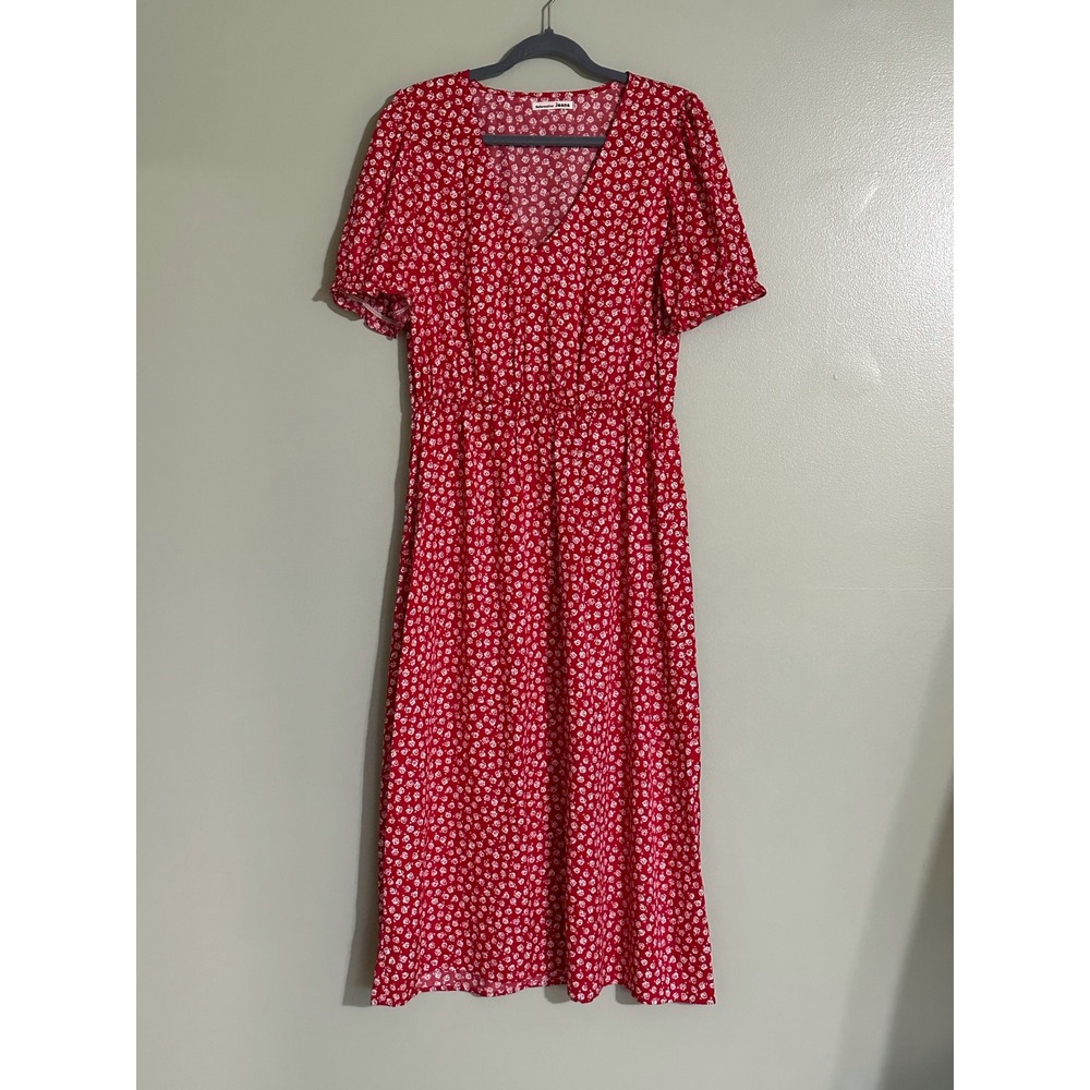Reformation Lou Lou Midi Dress In Cassie Ditsy Floral Size X-Large